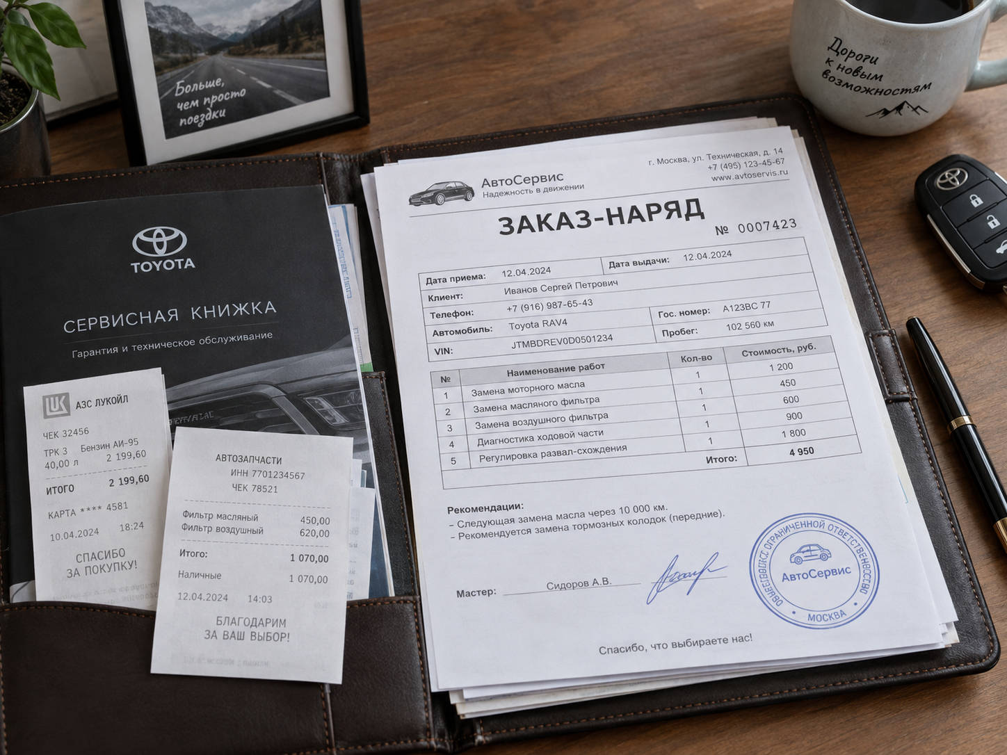 Какие документы нужно получать после ТО